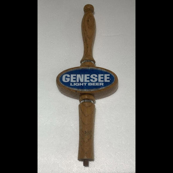 Other - Vintage Tapmarker Genesee Light Beer Wooden Beer Tap Handle Rare